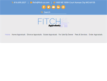 Tablet Screenshot of fitchappraisals.com